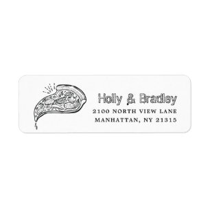 Pizza Slice   Return Address Label