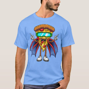 Pizza Slice with Wings Funny Pizza Lovers T-Shirt
