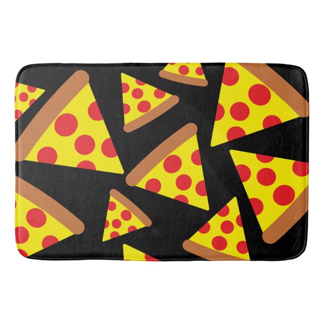 Pizza slices design bath mat (Front)