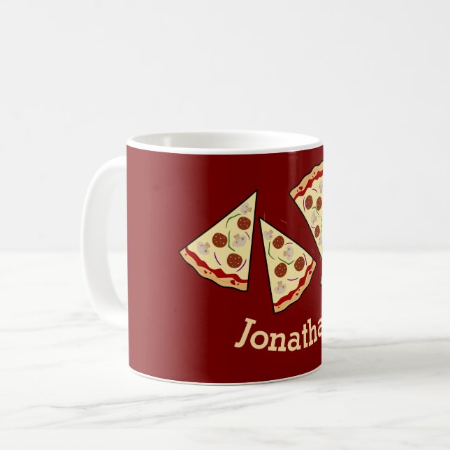 Pizza Slices Design  Coffee Mug (Front Left)
