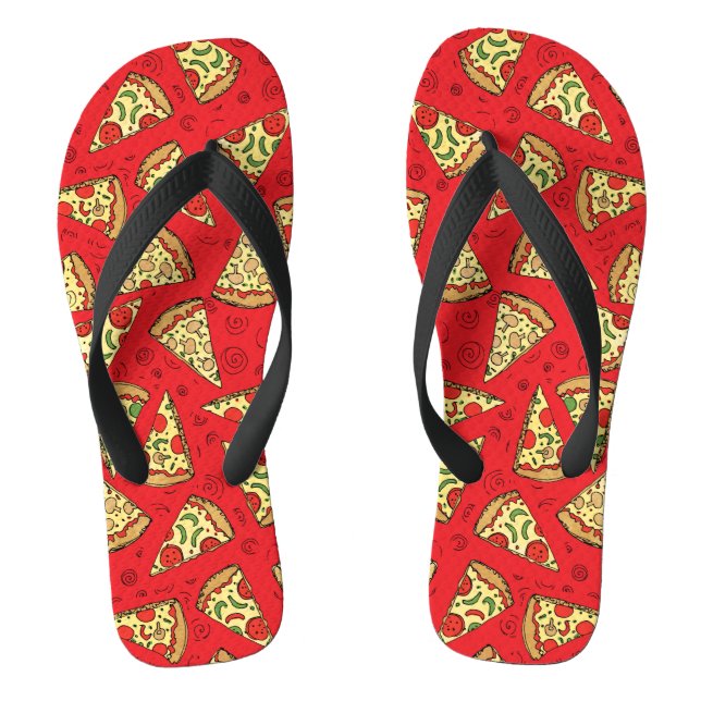 Pizza Slices Flip Flops (Footbed)