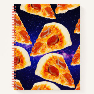 Pizza Slices in Space - Custom Size & Interior Notebook