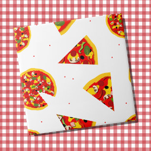 Pizza Slices Modern Pizzeria Tile
