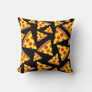Pizza slices pattern cushion