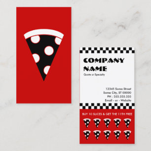 pizza slices punch card