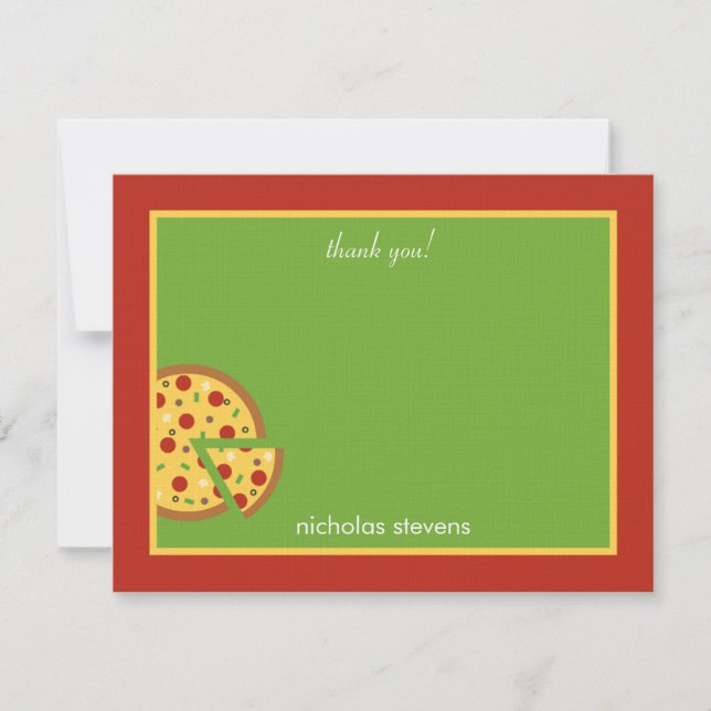 Pizza Slices - Thank You Card (Front)