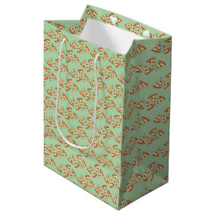 Pizza Slices Tiled Design Medium Gift Bag