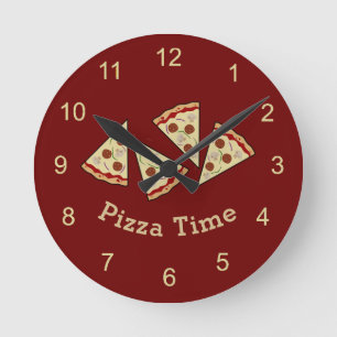 Pizza Slices Wall Clock