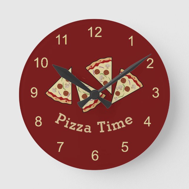 Pizza Slices Wall Clock (Front)