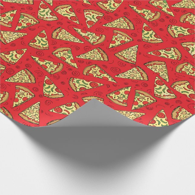 Pizza Slices Wrapping Paper (Corner)