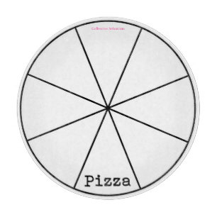 Pizza Slicing Guide Round Cutting Board