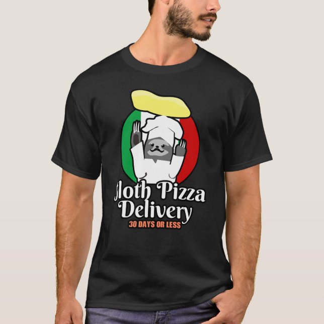 Pizza Sloth T-Shirt (Front)