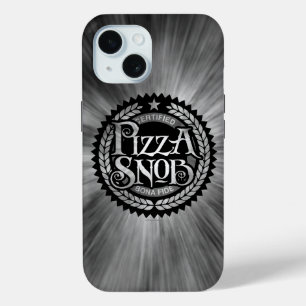 Pizza Snob - funny pizza lover iPhone 15 Case