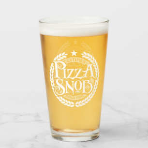 Pizza Snob - funny pizza lover Glass