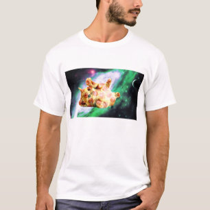 Pizza Space Kitten T-Shirt