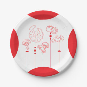 Pizza Special Delivery Baby Shower Paper Plate