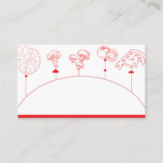 Pizza Special Delivery Blank Place Card