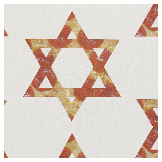 pizza star of david fabric (Close Up)