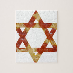pizza star of david jigsaw puzzle