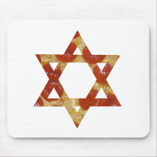 pizza star of david mouse mat