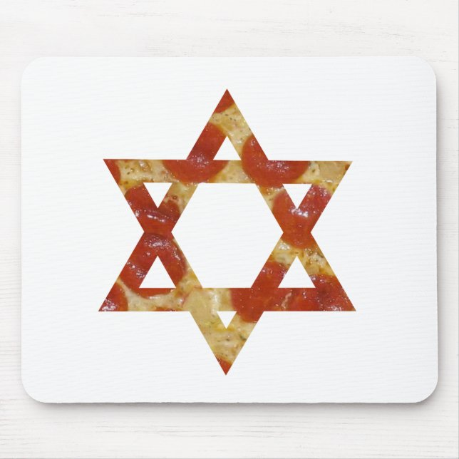 pizza star of david mouse mat (Front)