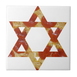pizza star of david tile