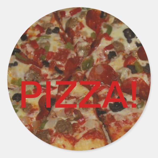 Pizza Sticker . . . Yum (Front)