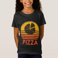 Pizza Sunset Retro Vintage Carb Lover Foodie Gift 