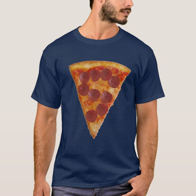 Pizza T-shirt dark (Front)