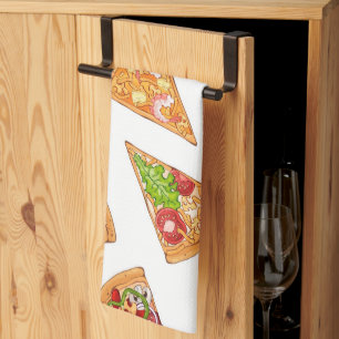 Pizza tea towel