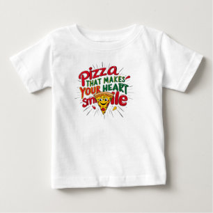 Pizza That Makes Your Heart Smile T-Shirt Fun