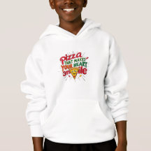 Pizza That Makes Your Heart Smile T-Shirt | Fun