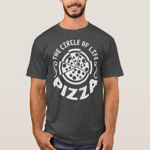 Pizza The Circle Of Life Retro 24504530 T-Shirt