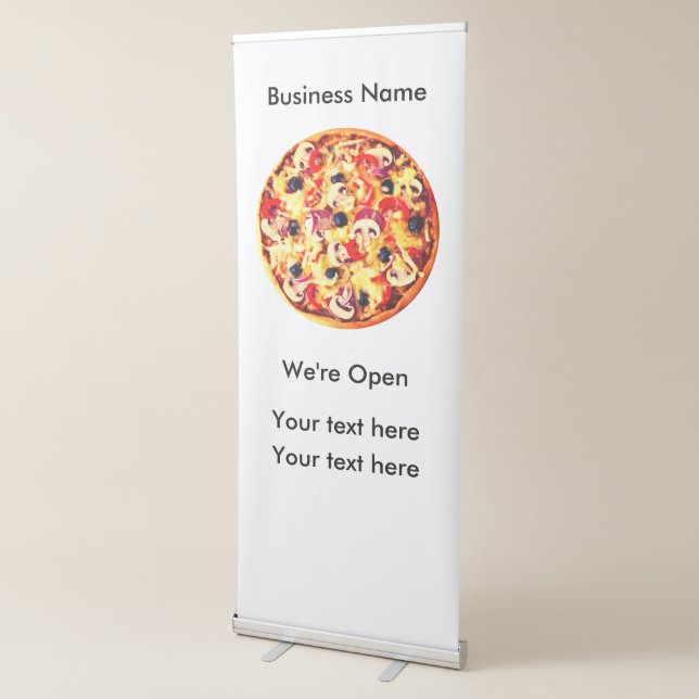 Pizza Theme Business Banner Logo Design (3/4)