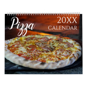 Pizza Themed 2025 Wall Calendar Gift