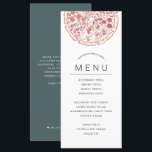 Pizza Themed Party | Food Menu<br><div class="desc">Personalised pizza or Italian food themed food menus for your next party or food event.  It features a watercolor-styled illustration of a pizza with multiple toppings. Underneath this are spots for your event menu information.</div>