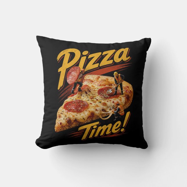 Pizza Time! Cushion (Front)