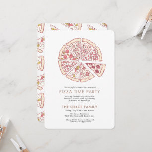 Pizza Time Party   Invitation