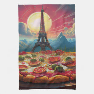 Pizza Tower Tea Towel