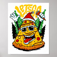 Pizza Tree Christmas Lights Merry Crustmas Xmas