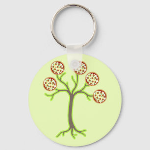 pizza tree key ring