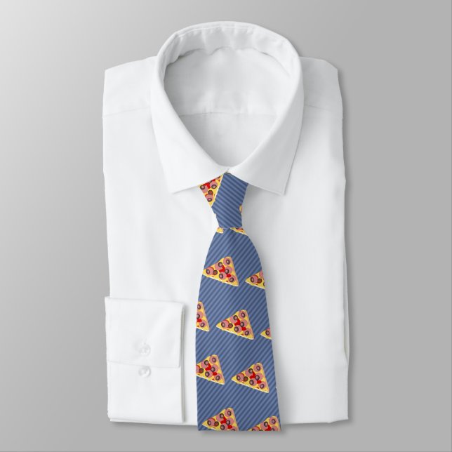 Pizza Triangle - Custom Background Colour - Tie (Tied)