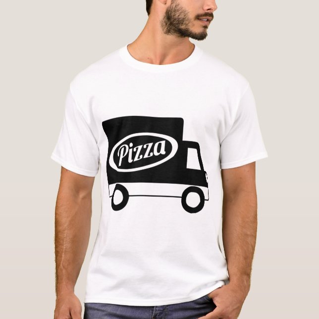 Pizza Truck Local Delivery Work Employee Uniform  T-Shirt (Front)