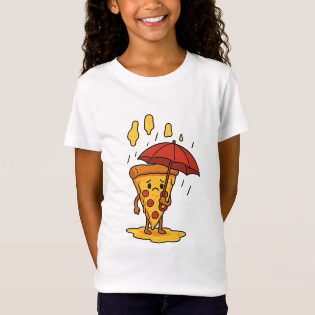 Pizza Under the Cheese Rain T-Shirt (Front)