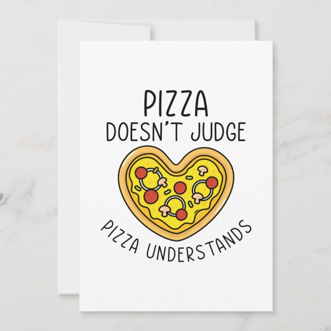 Pizza Understands Thank You Card (Front)