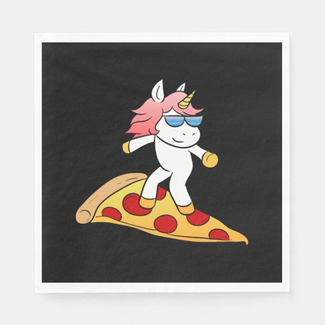 Pizza Unicorn Napkin (Front)