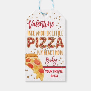 Pizza Valentine Great Catch Favour Tag