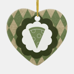 pizza vintage ceramic tree decoration