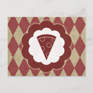 pizza vintage postcard