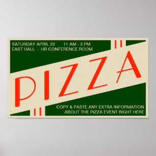 pizza vintage poster